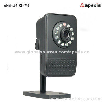 Wireless Mini Home Security Wi-Fi IP Camera, Free DDNS/Supports IE/Safari/Firefox/Google Chrome
